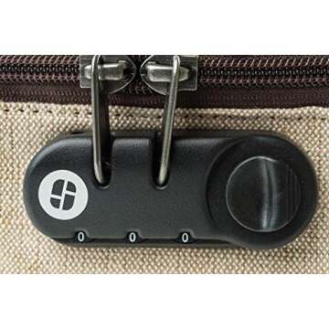 Stashlogix GoStash - Odor Proof & Locking Bag (Small, Beige (hemp))