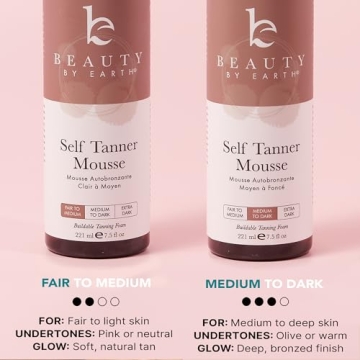 Organic Self Tanner Tanning Mousse Kit - Natural Glow