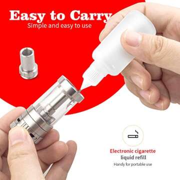 YGDZ 15pcs Precision Tip Applicator Bottles, 30ml 5 Colors Needle Fine Tip Squeeze Glue Applicator Bottles, 10pcs Needle Tips, 5pcs Mini Funnel for Quilling Craft Paint Ink