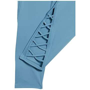 Core 10 Women's High Waist Yoga Lattice 7/8 Crop Legging - 24" (XS-3X)