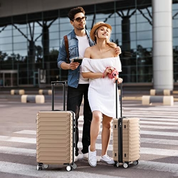 SHOWKOO Lightweight Hardshell Luggage Set with TSA Lock