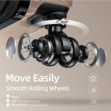 SHOWKOO Lightweight Hardshell Luggage Set with TSA Lock