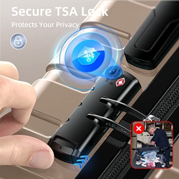 SHOWKOO Lightweight Hardshell Luggage Set with TSA Lock