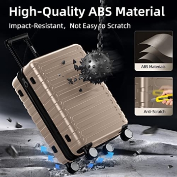SHOWKOO Lightweight Hardshell Luggage Set with TSA Lock