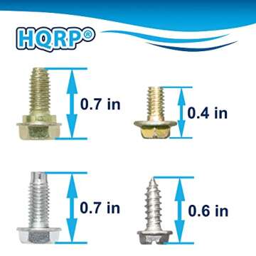 HQRP Door Closer Kit compatible with Whirlpool 4318165 WPW10329686 WP2182179 AP3103517 PS358690 2182178 Refrigerator Replacement