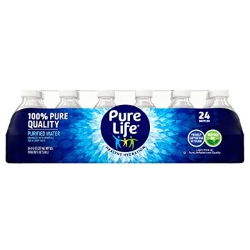 Pure Life Purified Water, 8 Fl Oz, 24 Pack