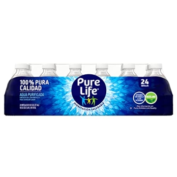 Pure Life Purified Water, 8 Fl Oz, 24 Pack