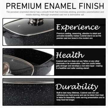 Moss & Stone Die Cast Aluminum Oval Roaster Pot 12-Inch, Induction Compatible, Gas Stove Top & Ceramic Cooktop, Hard Anodized Nonstick Roasting Pan With Lid, Chicken Roaster Oven Safe 6 Quart 8.3"x12"