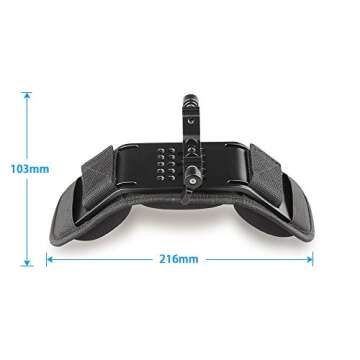 CAMVATE Camera Shoulder Mount Pad with 15mm Dual Rod Clamp for 15mm Camera Shoulder Railblock Suppor...