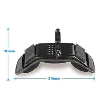 CAMVATE Camera Shoulder Mount Pad with 15mm Dual Rod Clamp for 15mm Camera Shoulder Railblock Suppor...