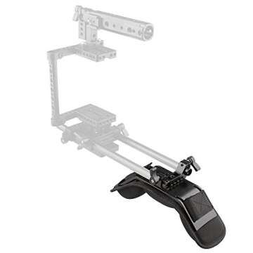 CAMVATE Camera Shoulder Mount Pad with 15mm Dual Rod Clamp for 15mm Camera Shoulder Railblock Support System - 1752