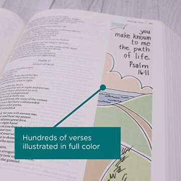 NIV, Beautiful Word Bible, Cloth over Board, Multi-color Floral: 500 Full-Color Illustrated Verses