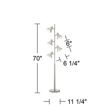 360 Lighting Modern Tree Floor Lamp Adjustable Cone Shades