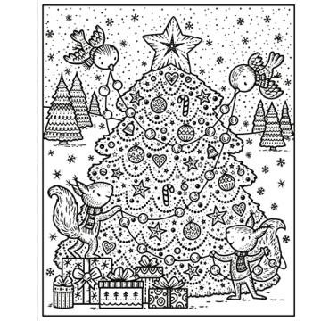 Enchanting Holiday Magic Painting Book for Kids