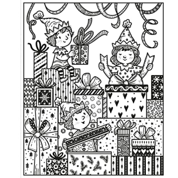 Enchanting Holiday Magic Painting Book for Kids