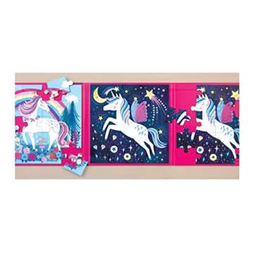 Mudpuppy Magical Unicorn Tri Fold Puzzle for Kids