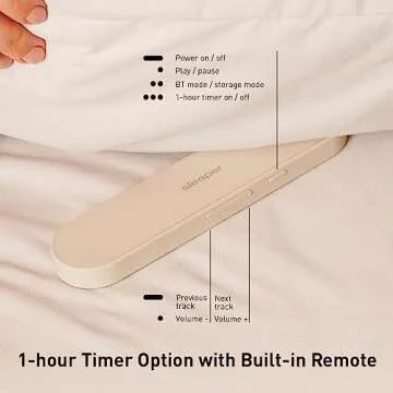 Sleeper Speaker Bone Conduction Pillow Speaker/Sleep bar : Place The Under Pillow and Play Sound via Wireless Mode or Storage Mode