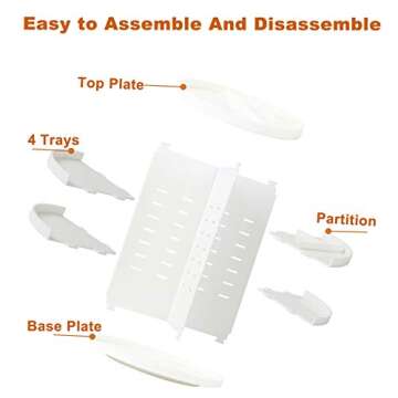 PDTXCLS 360 Rotating Makeup Organizer - Adjustable Storage