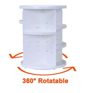PDTXCLS 360 Rotating Makeup Organizer - Adjustable Storage