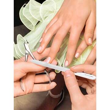 GERMANIKURE Czech Crystal Nail File 3 Pack - Perfect for Nails