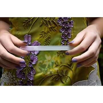 GERMANIKURE Czech Crystal Nail File 3 Pack - Perfect for Nails