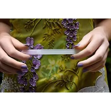 GERMANIKURE Czech Crystal Nail File 3 Pack - Perfect for Nails