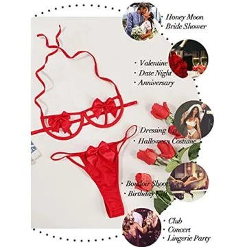 Kaei&Shi Bow Lingerie Set for Romantic Occasions