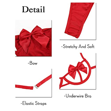 Kaei&Shi Bow Lingerie Set for Romantic Occasions