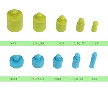 DANNI Montessori Kid Matching Toys Colorful Socket Cylinder Set Beech Wood Multicolor Blocks Early Educational Math Teaching Toys