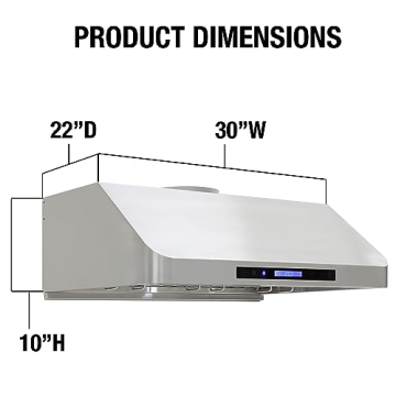30" DUURA Elite DE300RHSSS Under Cabinet Range Hood