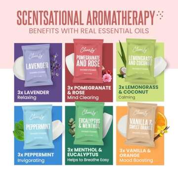 Cleverfy Shower Steamers Aromatherapy - 18 Pack of Shower Bombs with Essential Oils. Self Care Birthday Gifts for Women and Valentines Day Gifts for Her and Him. Red Set