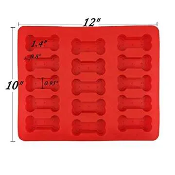 GYBest Large Ice Cube Trays Ice Mode Ice Maker, Silicone Baking Molds, 2-Pack (Claw bone)