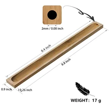 Natural Bamboo Incense Stick Holder for Serenity