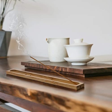 Natural Bamboo Incense Stick Holder for Serenity