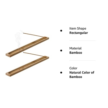 Natural Bamboo Incense Stick Holder for Serenity