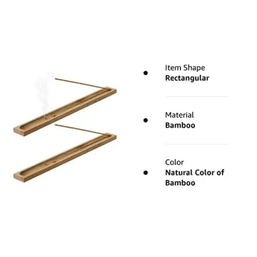 Natural Bamboo Incense Stick Holder for Serenity
