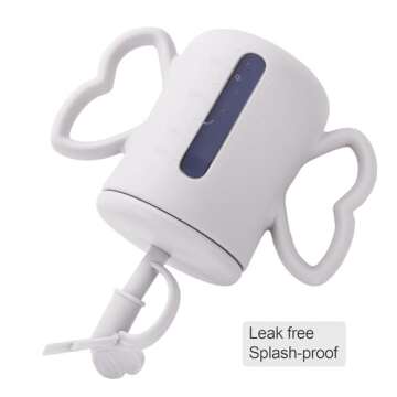 Dommy Butterfly Silicone Open Cup/Sippy Cup/Straw Cup with Lid, Baby Feeding Essential for Early Liquid &Solid Food Feeding, Transition Sippy Cup For 6m+Baby Boys, 5oz/180ml, 6M+, Wind Chime