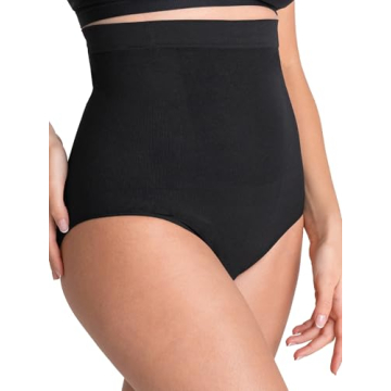 SHAPERMINT Shapewear Tummy Control Panty - Perfect Fit Plus Size Black