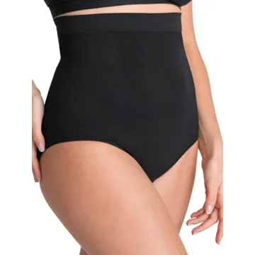 SHAPERMINT Shapewear Tummy Control Panty - Perfect Fit Plus Size Black