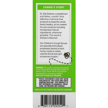 Zarbee's 4oz Children's Cough Syrup + Mucus Natural Relief