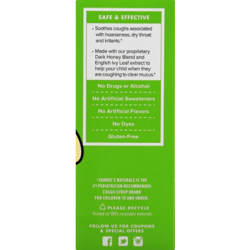 Zarbee's 4oz Children's Cough Syrup + Mucus Natural Relief