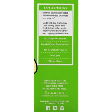 Zarbee's 4oz Children's Cough Syrup + Mucus Natural Relief