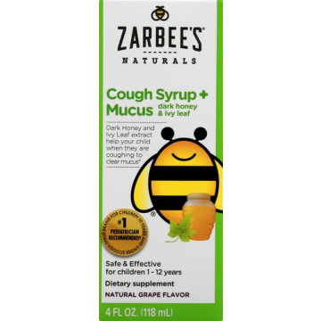 Zarbee's 4oz Children's Cough Syrup + Mucus Natural Relief
