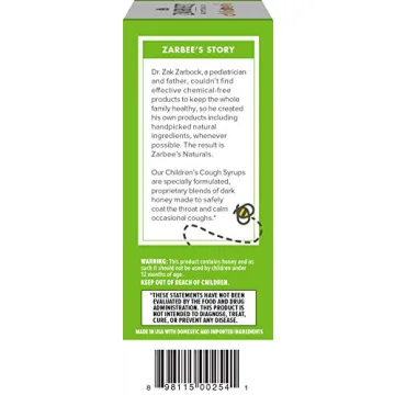 Zarbee's 4oz Children's Cough Syrup + Mucus Natural Relief