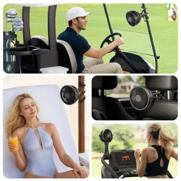 GUSGU Portable Stroller Fan with Rechargeable Battery