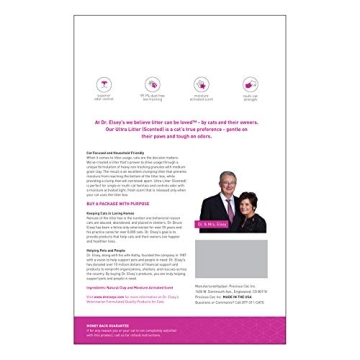 Dr. Elsey's Cat Litter - Moisture Activated Ultra Scented Cat Litter - Low Dust Superior Odor Control Cat Litter - Hard Clumping Clay Multi Cat Litter (For All Age Cats - 40lb/18.14 Kg)