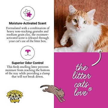 Dr. Elsey's Cat Litter - Moisture Activated Ultra Scented Cat Litter - Low Dust Superior Odor Control Cat Litter - Hard Clumping Clay Multi Cat Litter (For All Age Cats - 40lb/18.14 Kg)