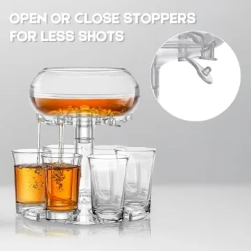 Adjustable Shot Glass Dispenser for Effortless Pouring