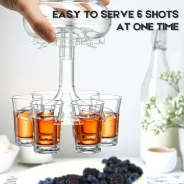 Adjustable Shot Glass Dispenser for Effortless Pouring