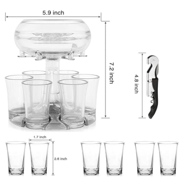 Adjustable Shot Glass Dispenser for Effortless Pouring